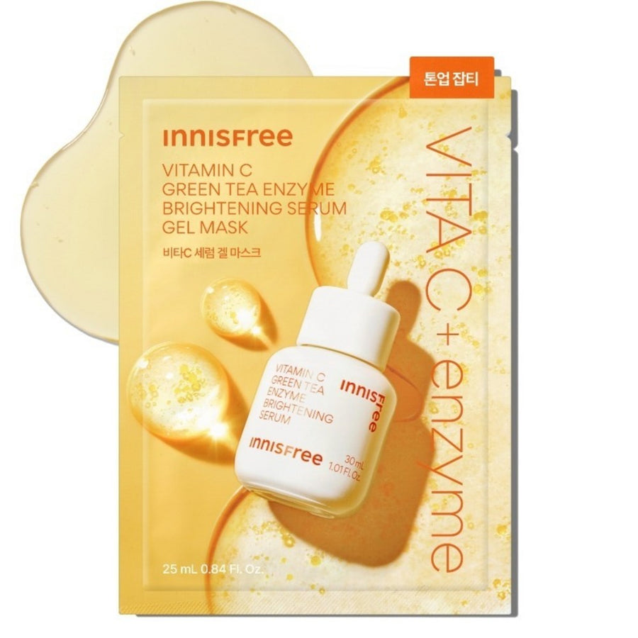 Innisfree Vita C Green Tea Enzyme Spot Toning Serum Gel Mask