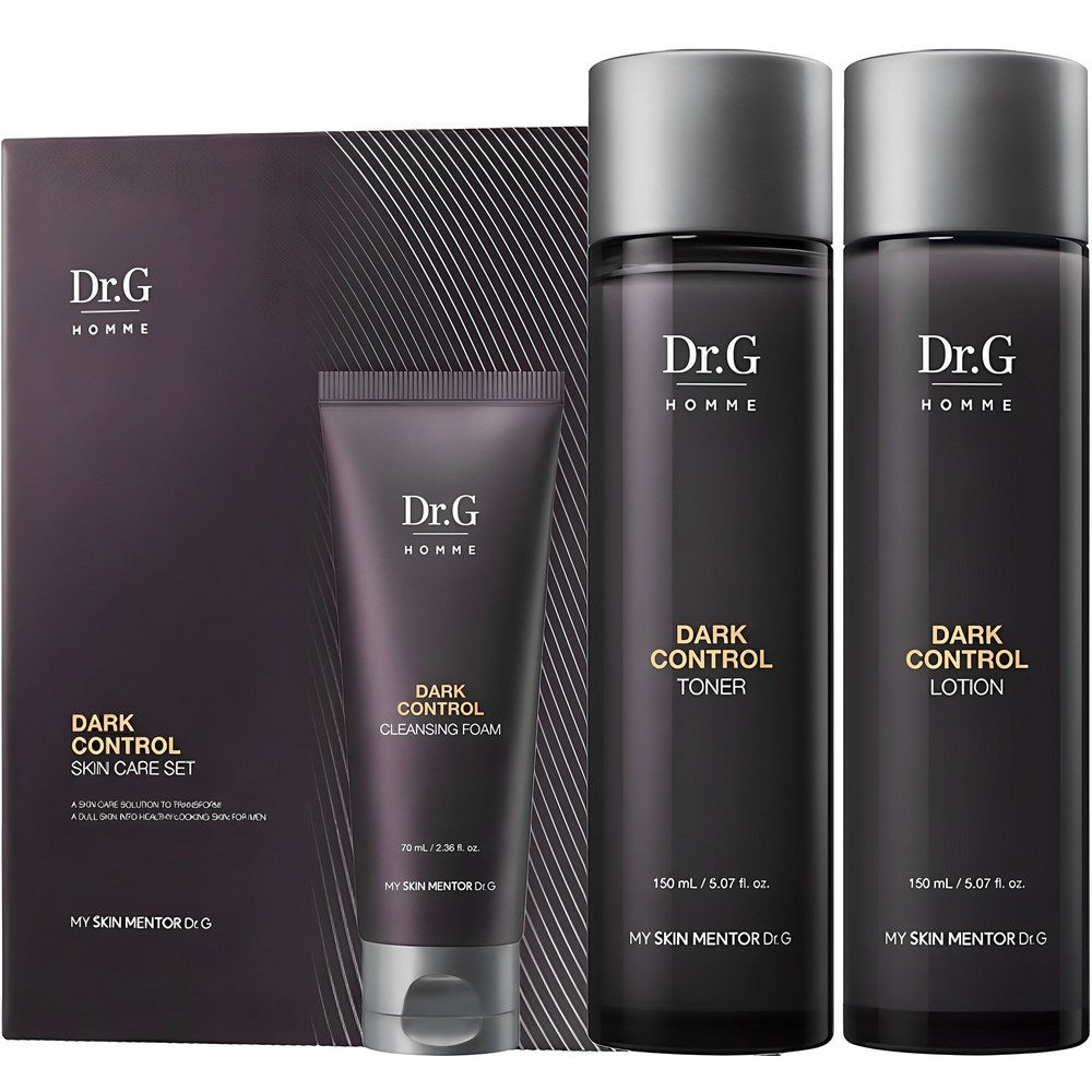 Dr.G Homme Dark Control Toner 150ml + Lotion 150ml + Cleansing Foam 70ml Set