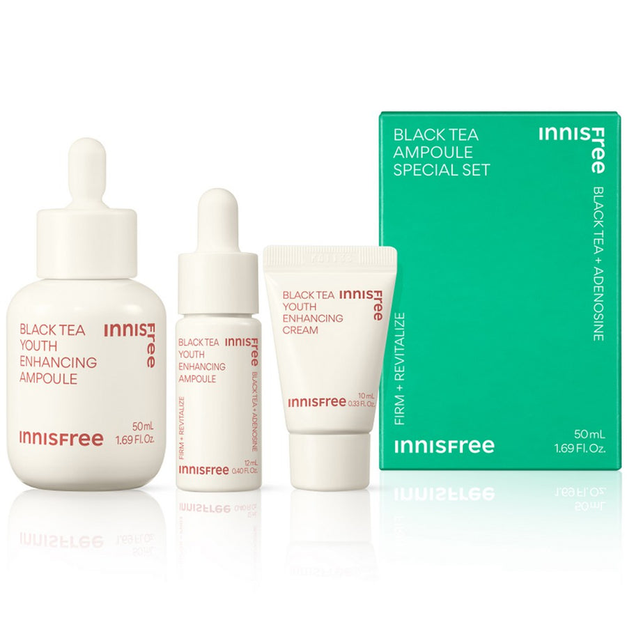 Innisfree Black Tea Youth Enhancing Ampoule 3-Piece Set