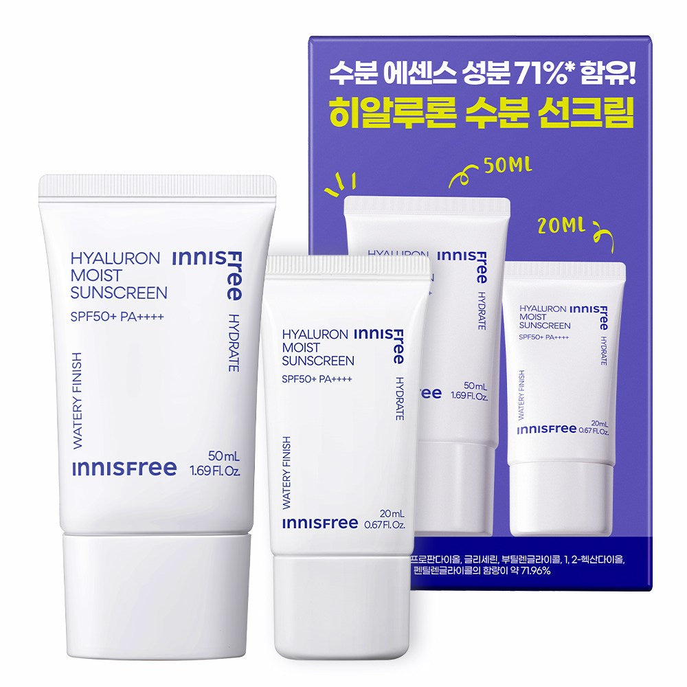 Innisfree Hyaluronic Moisture Sunscreen Special Set SPF50+ PA++++