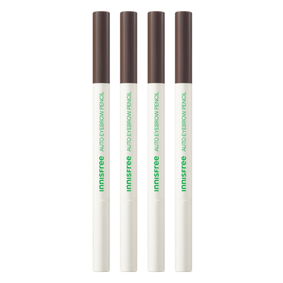 Innisfree Flat Eyebrow Auto Pencil 4-Pack, 6 Before Dawn Urban Brown