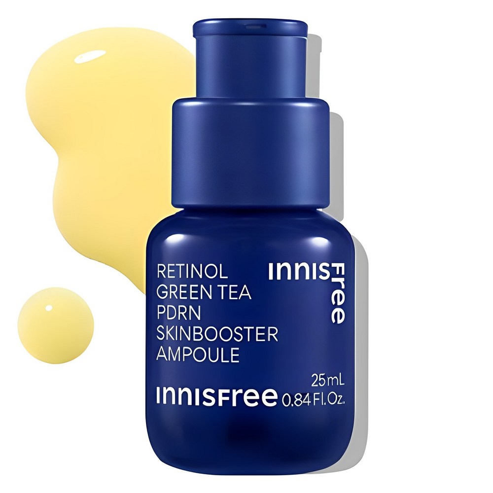 Innisfree Retinol Green Tea PDRN Skin Booster Ampoule