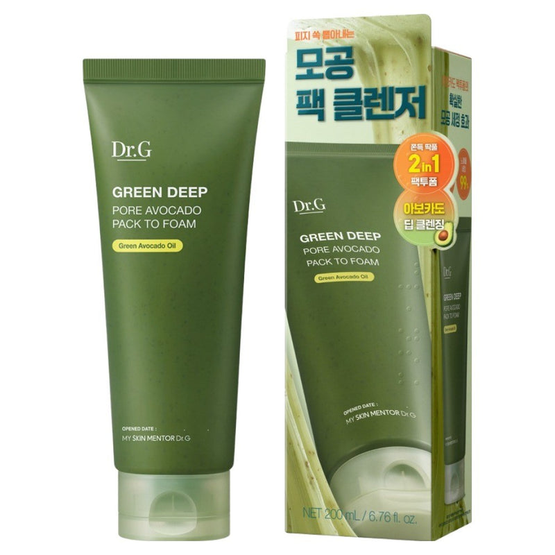 Dr.G Green Deep Pore Avocado Pack to Foam