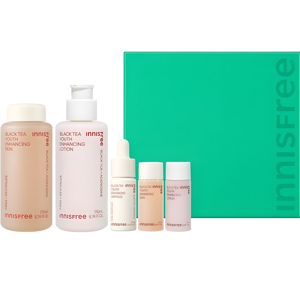 Innisfree New Black Tea Youth Enhancing Skincare Set