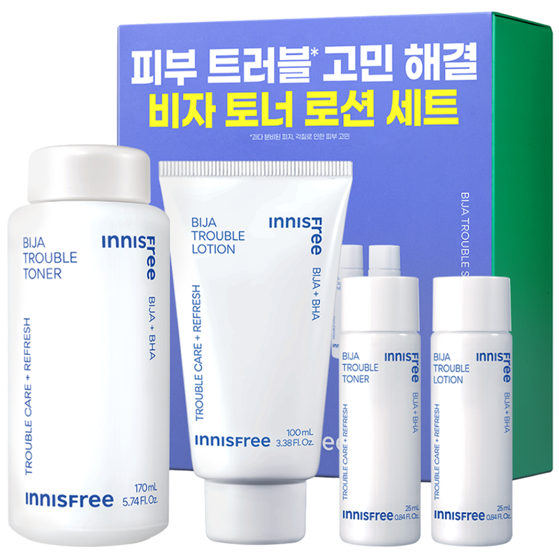 Innisfree Bija Trouble Toner & Lotion Set
